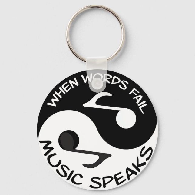 Music Speaks Keychain (Front)