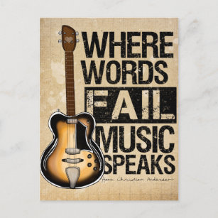 Music Speaks Postcard