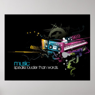 music speaks poster