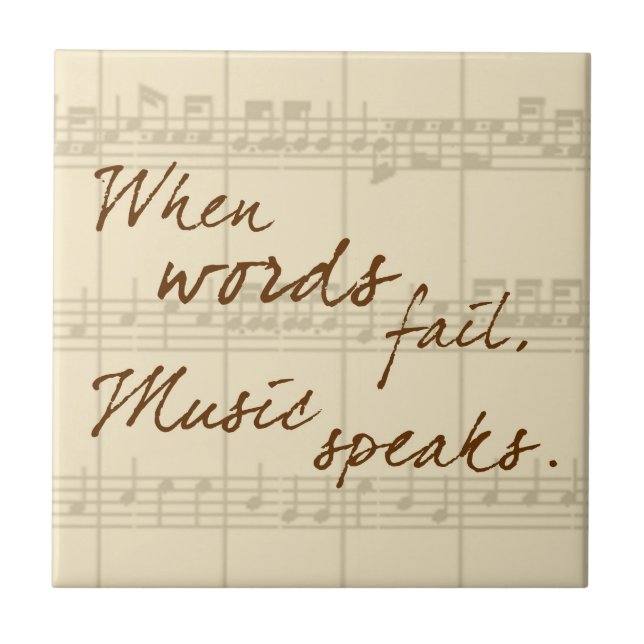 Music Speaks Tile (Front)