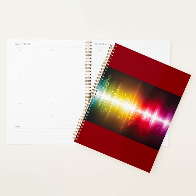 Music Spectrum Soundwave Vibrant Audio Visualizer  Planner (Creator Uploaded)