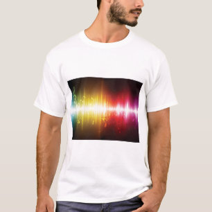 Music Spectrum Soundwave Vibrant Audio Visualizer  T-Shirt