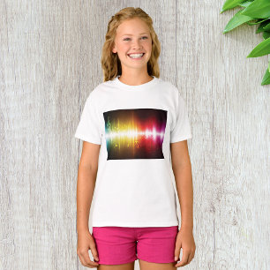 Music Spectrum Soundwave Vibrant Audio Visualizer T-Shirt