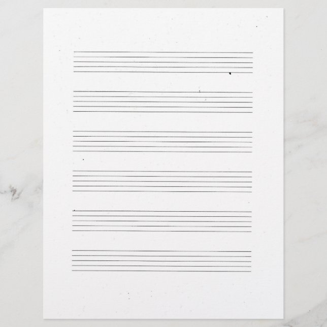 Music Staff Paper (Front)