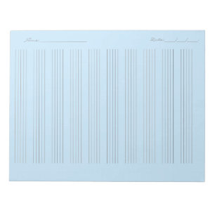 Music Staff Paper – Printable Sheet Music Notepad