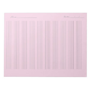 Music Staff Paper – Printable Sheet Music Notepad