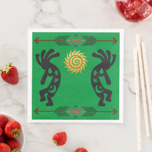 Music Stars & Moon Kokopelli Napkins