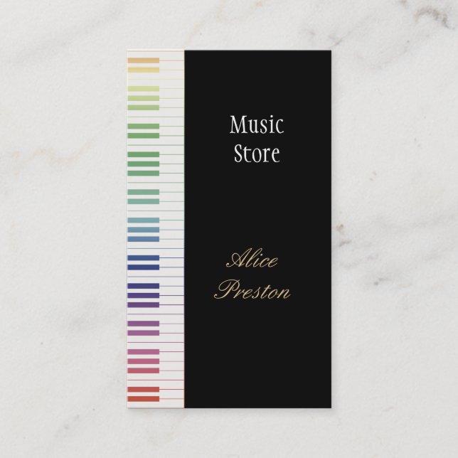 Music Store - carte de visite (Devant)