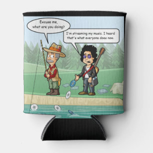 Music Streaming Funny Pun Can Cooler