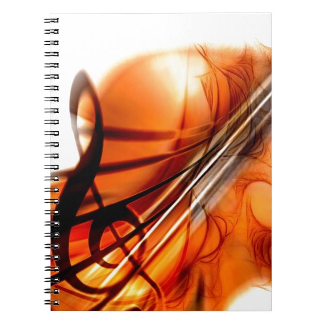 Music  Stringed Instruments Violin Destiny Dance Notebook (Front)