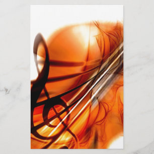 Music  Stringed Instruments Violin Destiny Dance Stationery