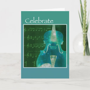Music Strings Birthday, Modern Card