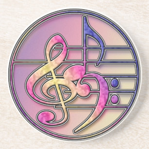Music symbols Coaster