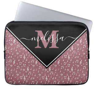 Music symbols personalized   laptop sleeve