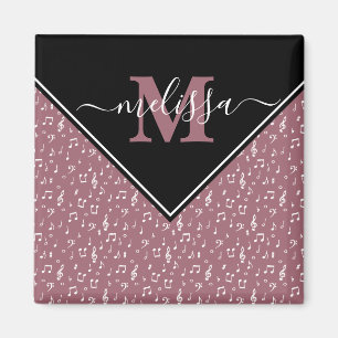 Music symbols personalized magnet