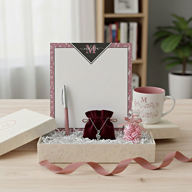 Music symbols personalized  notepad (Creator Uploaded)
