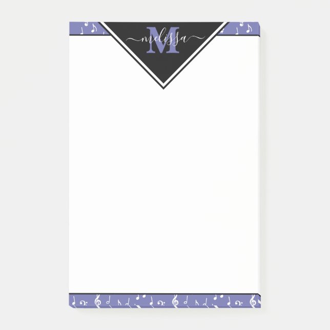 Music symbols personalized   post-it notes (Front)