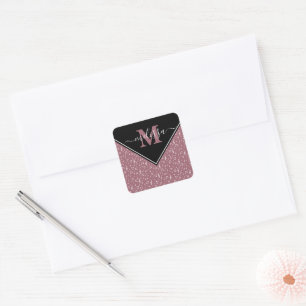 Music symbols personalized  square sticker