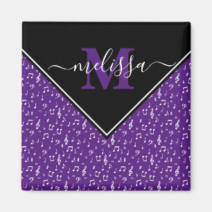 Music symbols personalized tote bag magnet