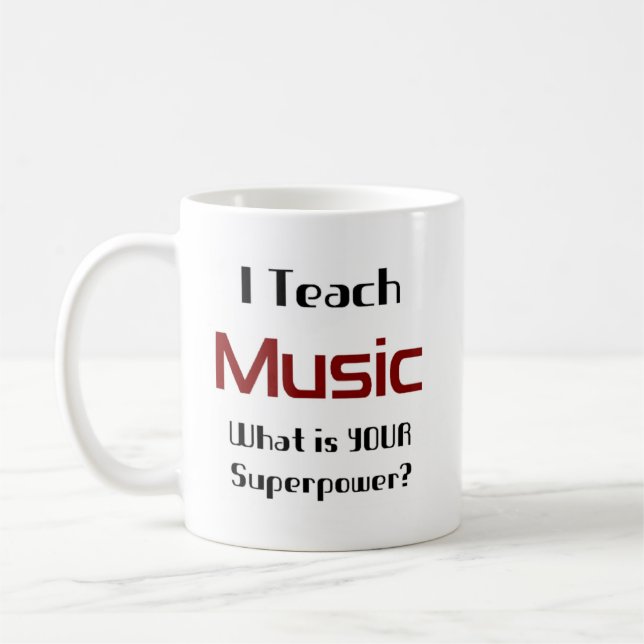 music teach coffee mug (Left)