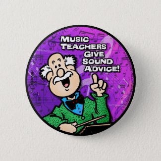 Music Teacher 2 Inch Round Button
