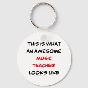 music teacher, awesome keychain