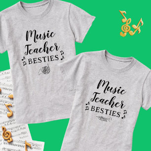 Music Teacher Besties Trumpet Best Friend T-Shirt