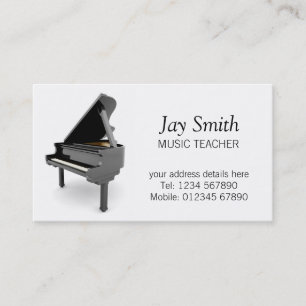 Music Teacher Business Card