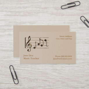 Music Teacher Business Card