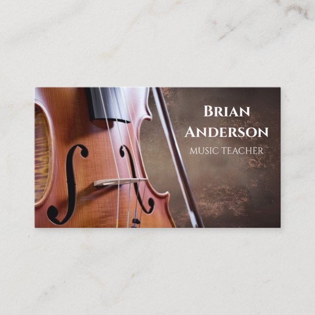 Music teacher business card (Front)