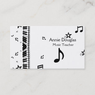 Music Teacher Business Cards