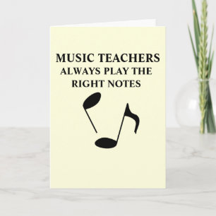 Music Teacher Card