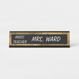 MUSIC TEACHER DESK NAME PLATE