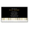 Music Teacher | Elegant Black Golden Piano