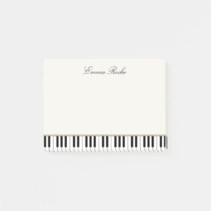 Music Teacher Elegant  Piano Keys Business Card Post-it Notes