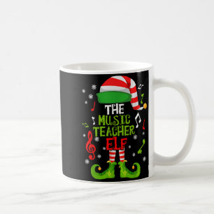 Music Teacher Elf Christmas Family Matching Xmas G Coffee Mug