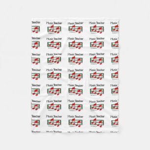 Music Teacher Fleece Blanket