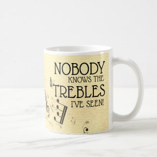 Music Teacher Funny Treble Joke Name Template Co Coffee Mug