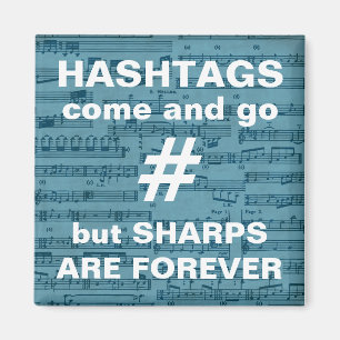 Music Teacher Gift, funny quote, sheet music Magnet