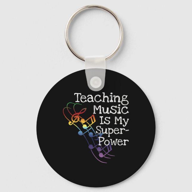 Music Teacher Gift  Keychain (Front)