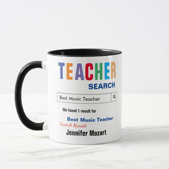Music Teacher Gift Mug (Left)