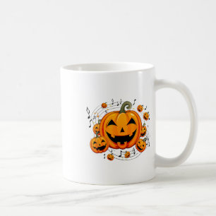 Music Teacher Halloween Fall Pumpkin Coffee Mug