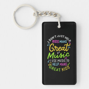 Music Teacher - Help Kids Make Music Gift Keychain