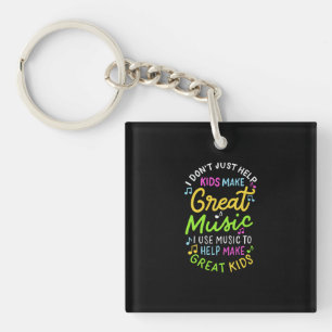 Music Teacher - Help Kids Make Music Gift Keychain