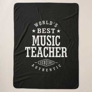 Music Teacher Job Title Gift Sherpa Blanket