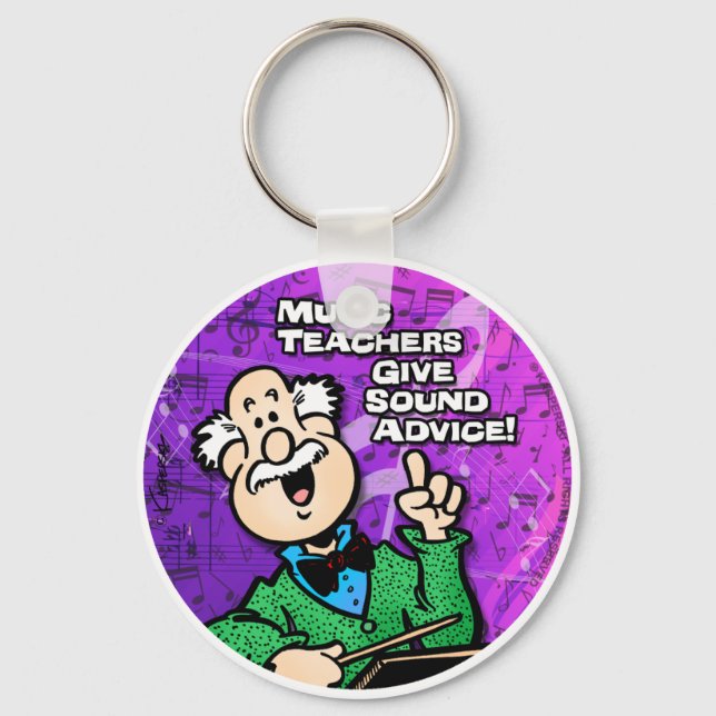 Music Teacher Keychain (Front)