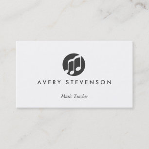 Music Teacher, Music Notes, Musician Business Card