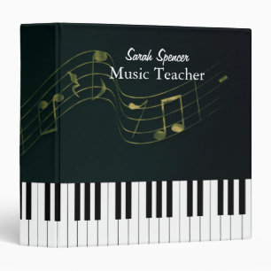 Music Teacher Personalizable Binder