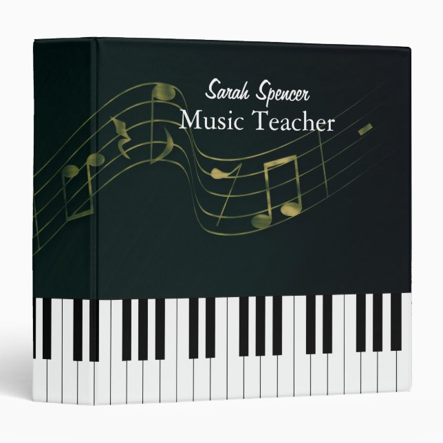 Music Teacher | Personalizable Binder (Front/Spine)