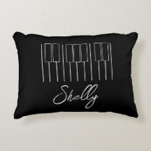 Music Teacher Piano Student Keyboard Black White